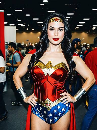 Candid Wonder Woman Cosplay Portrait