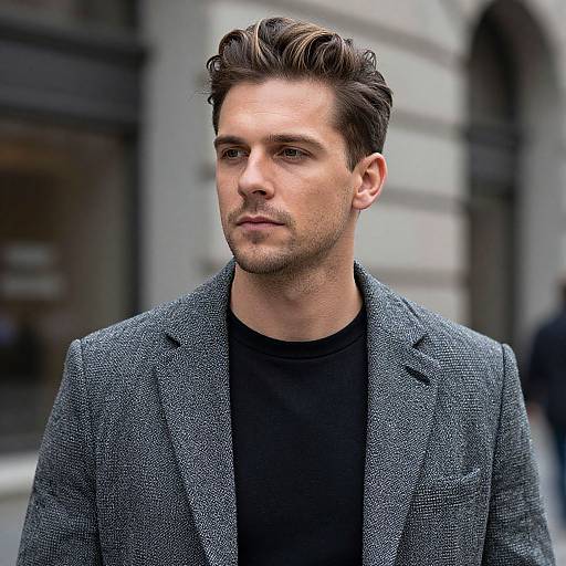 Stylish European Man Urban Portrait