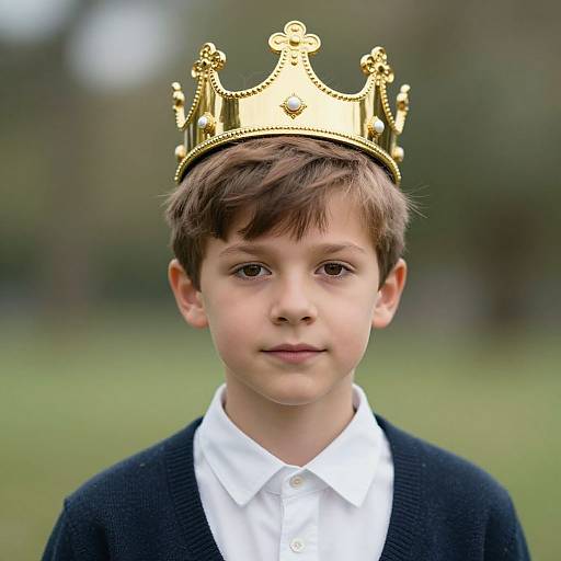 Realistic Child Prince Charming Portrait