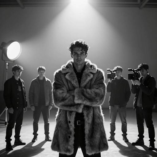 Dramatic Silhouette in Black and White