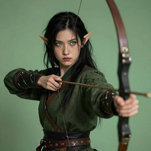 Neuromorphic Elf Monk with Longbow