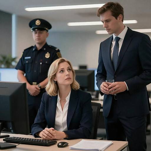 Dramatic Tense Office Photograph