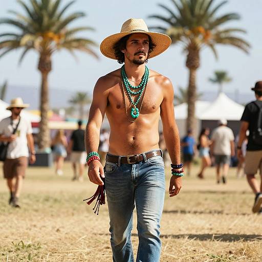 Confident Bohemian Style at Festival