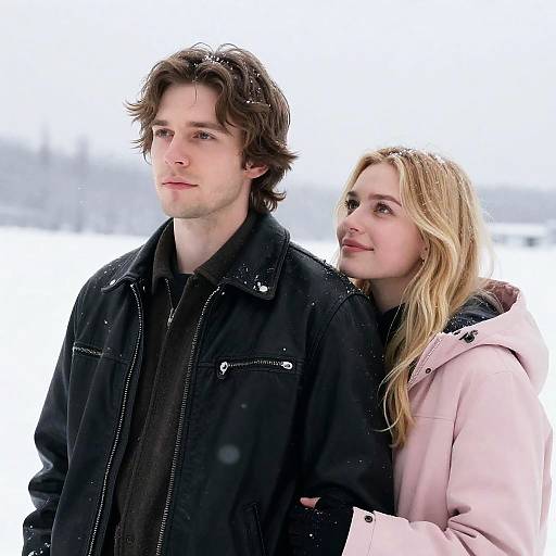 Cozy Winter Moments in Snowy Landscape