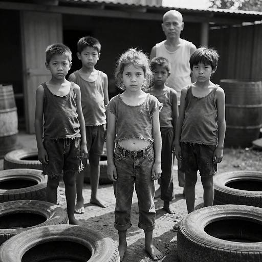 Serious Moments in a Cluttered Yard