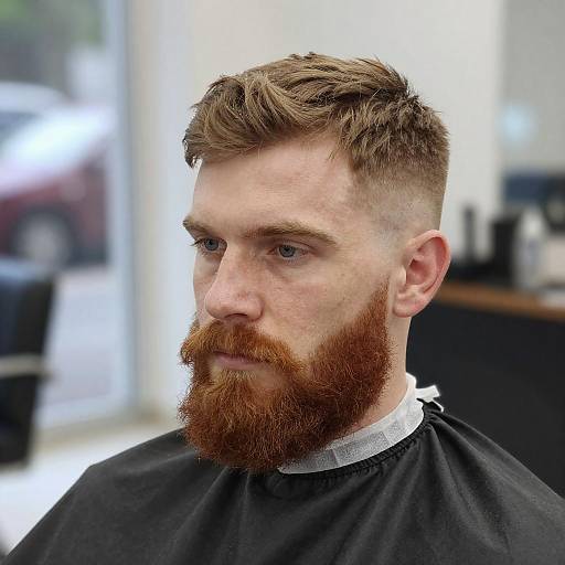 Photograph of a Young Red-Bearded Man