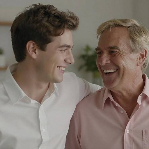 Smiling Friends in Warm Indoor Setting