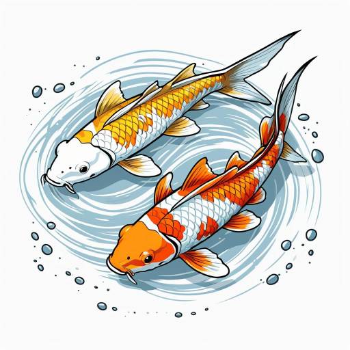 Elegant Koi Fish Illustration
