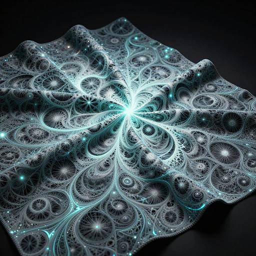AI-Generated Fractal Fabric Designs