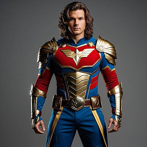 Male Superhero Cosplay Costume