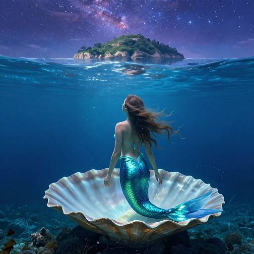 Surreal Mermaid Dreamscape Artwork