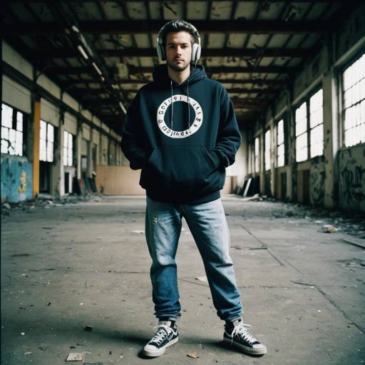 Street Artist in Abandoned Warehouse