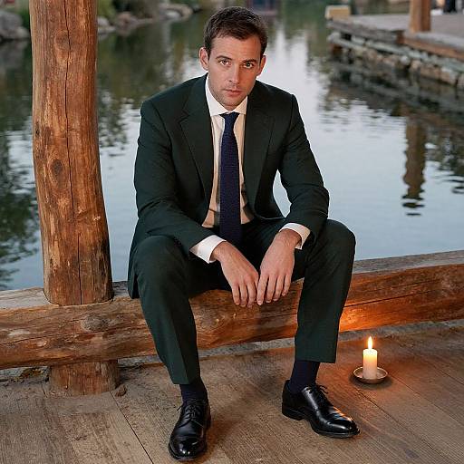 Confident Man in Elegant Suit