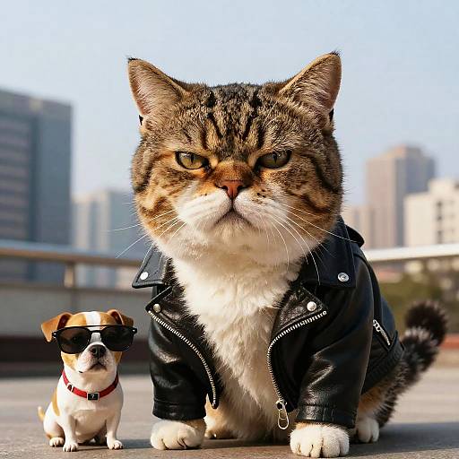 Grumpy Spoiled Cat Caricature