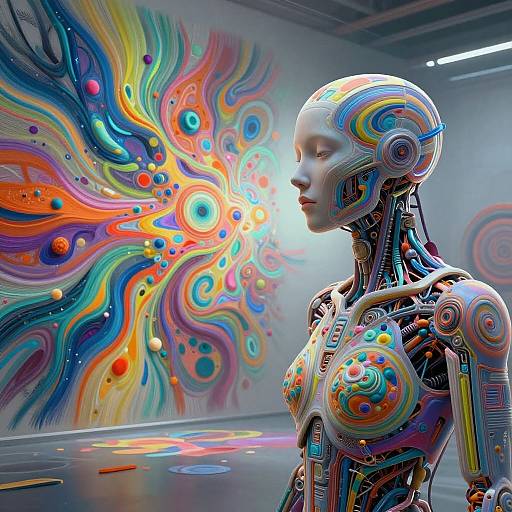 AI Painting Digital Mural Creation