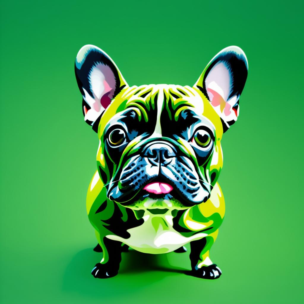 Realistic French Bulldog Portrait Photography