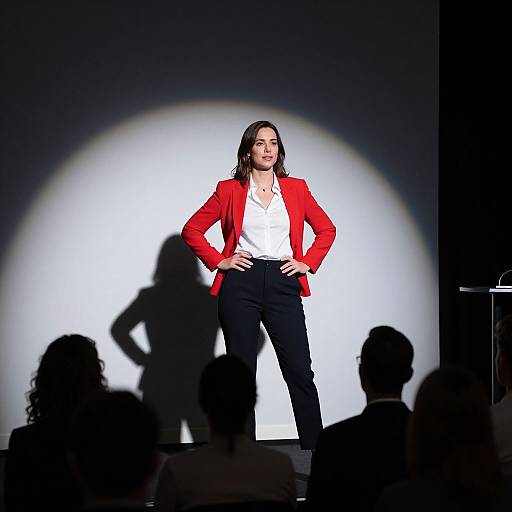 Confident Businesswoman Delivering Presentation