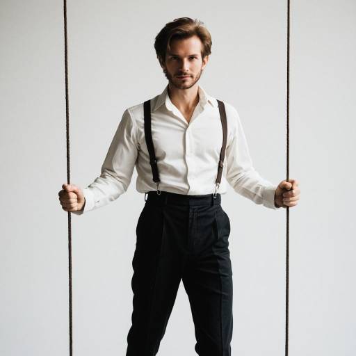 Vintage Tightrope Artist Cosplay Outfit