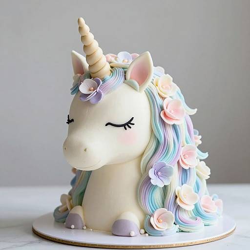 Whimsical Unicorn Cake with Ethereal Charm
