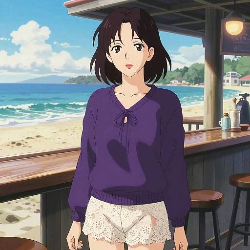 Toei Style Woman at Beach Bar