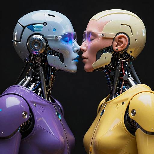 Cybernetic Lovers in Beksinski Style