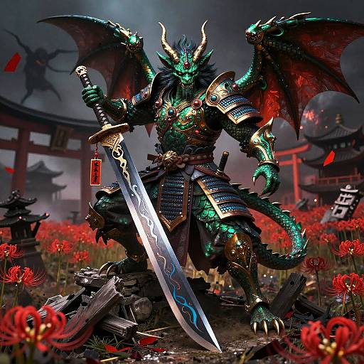 Kazeful Wyvern Samurai Hellbound Hero