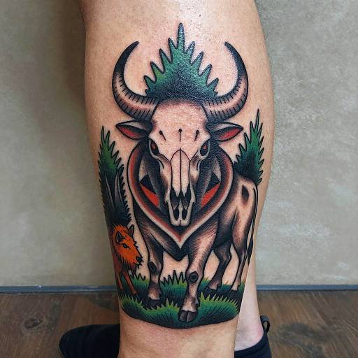 Traditional Slavic Veles Tattoo Design