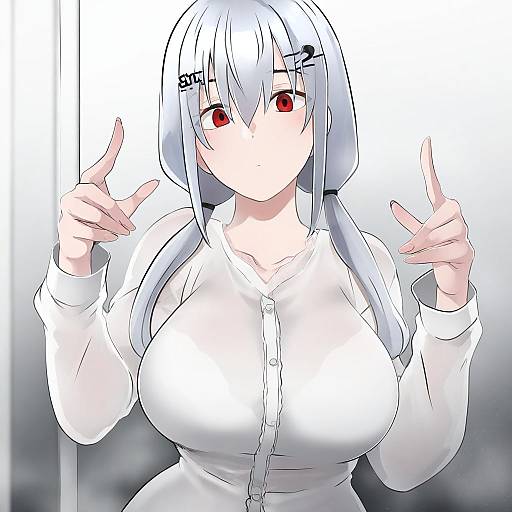 Illustration of Hakase fuyuki, nijisanji in the style of Butcha-u