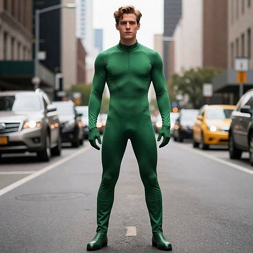 Kyle Rayner in Green Costume