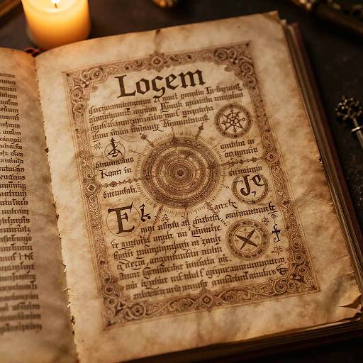 Ancient Manuscript Calligraphy Art