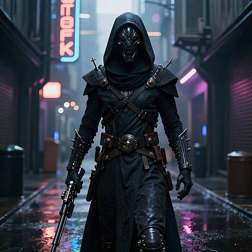 Bene Tleilaxu Assassin in Cyberpunk Alley