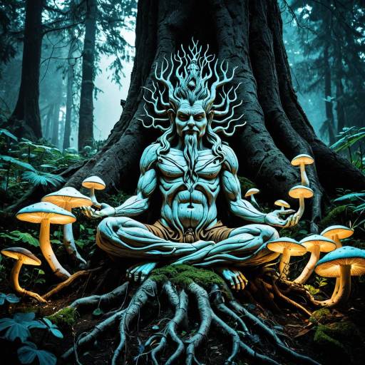 Ancient Tree Spirit Garden Deity Artwork