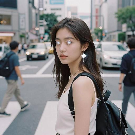 Elegant Portrait of a Tokyo Girl