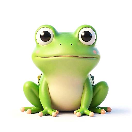 Cute 2D Frog Character Design