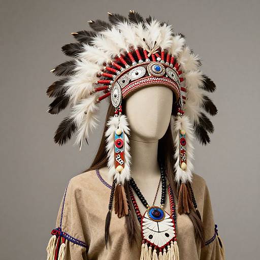Mannequin in Native American Attire