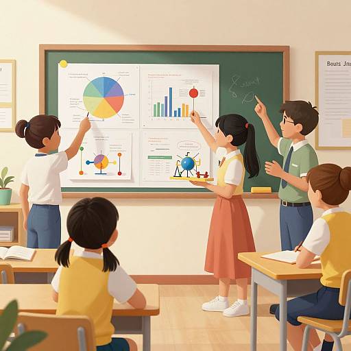 Children Presenting Science Project