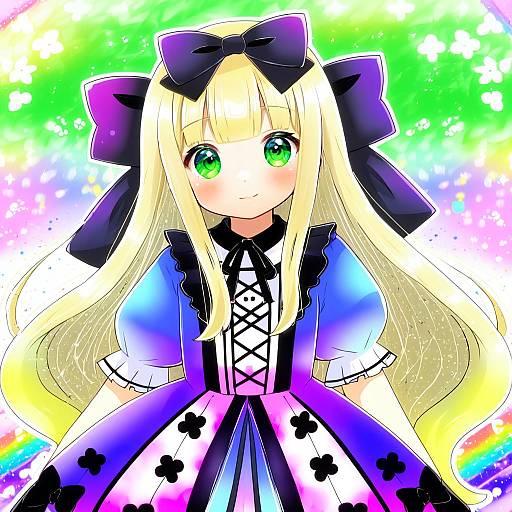 Illustration of Mononobe alice, nijisanji in the style of Kou hiyoyo