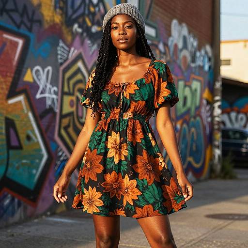 Bohemian Style Urban Evening Portrait