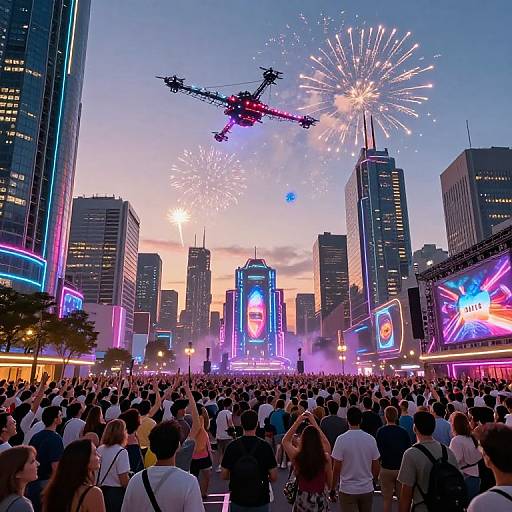 Futuristic Urban Jubilee Celebration