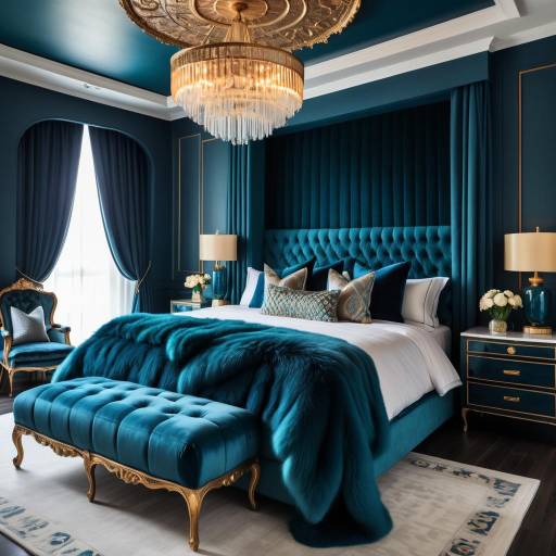 Luxurious Modern Bedroom with Plush Designs