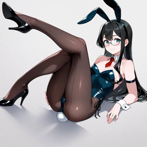 Cute Playboy Bunny Character Art