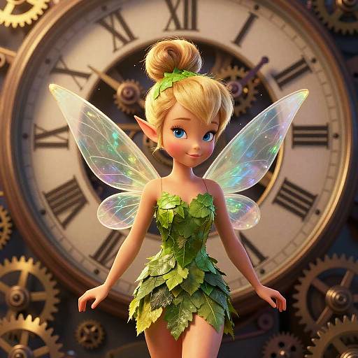 Cinematic TinkerBell in Clock Mechanism