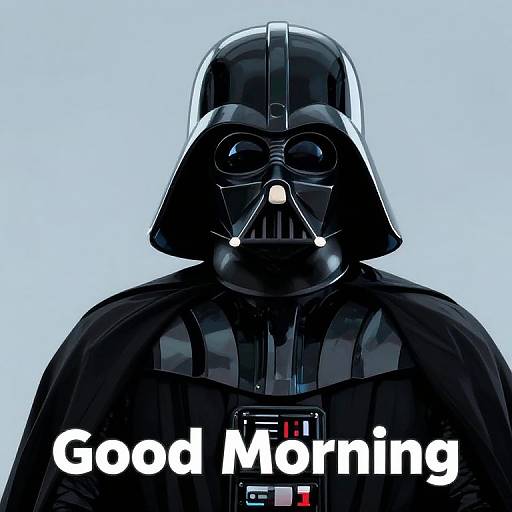Digital artwork of Darth Vader with 