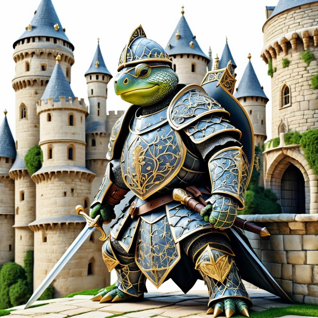 Knight Turtle Ascends the Castle