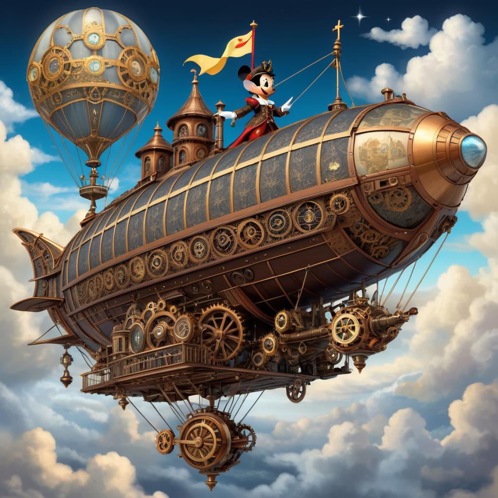 Intricate Steampunk Pinocchio in Motion