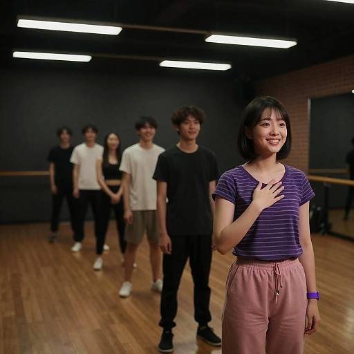 Diverse Group of Young Adults Dancing