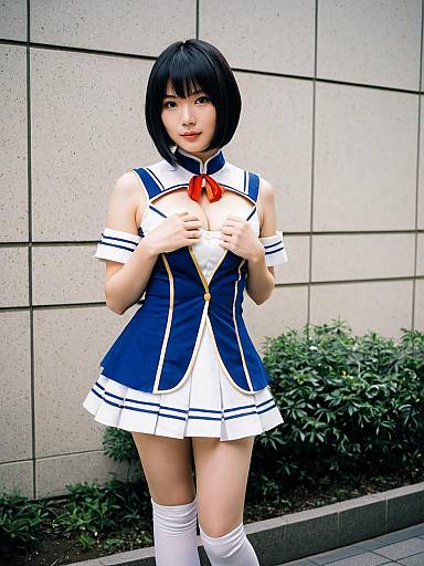 Cosplay photo of aoyama sumika. Costume clothes
