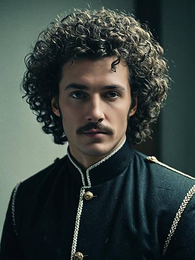 Cinematic Portrait of Man with Perm