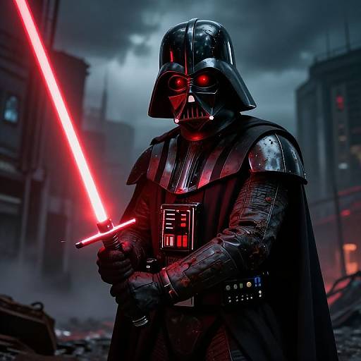 Zombie Darth Vader Apocalypse Scene