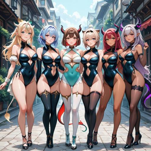 Diverse Virtual YouTuber Girl Lineup